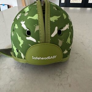 SafeheadBABY Green Dino Baby Helmet